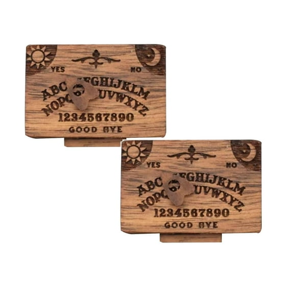 Clearance Rack under $15 Miniature Ouija Board With A Secret Planchette Drawer Miniature Ouija Board Game Wooden Ouija Board Miniatures With Planchettes Ouija Board