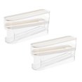 thumbnail image 1 of Clearance Rack under $20 Automatic Rolling Refrigerator Egg Storage Box Space Saving Egg Dispenser Suitable For Refrigerator Storage Box With Lid Refrigerator Egg Rack, 1 of 9