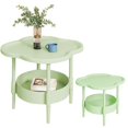 thumbnail image 1 of Clearance Rack under $20,Tier Side Table End Table Side Table Small Sofa Coffee Side Tables Bedroom Indoor Outdoor With Removable Tray For Living Room Bedroom Balcony And Easy To Assemble, 1 of 9