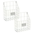 thumbnail image 1 of Clearance Rack under $20 Wall Mounted Magazine Holder Wall File Organizer Mesh Hanging File Organizer Hanging Magazine Rack Metal Mail Organizer Storage Holder Magazine Document Rack For Home, 1 of 7