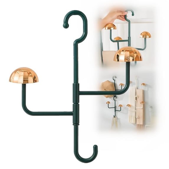 Clearance Rack under $5 360 Rotatable Light Luxury Multifunctional Hanging Storage Shelf Hat Hanger Organizer Rack Coat Rack Stand Coat Hanger Rack Flexible Coat Hanger Organizer For Closet Door