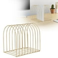 thumbnail image 1 of Pot Rack Magazine Holder 7 Slot Desk File Sorter Organizer File Holder Newspaper Folder Metal Rack Desk Organization Bookshelf Decor Home,Gold Kitchen Rack, 1 of 8