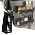 thumbnail image 1 of Clearance Rack under $10,Movable Rack Black Shelf For Refrigerators Kitchen Rack Organizer For Fridge And Microwave Oven, 1 of 9