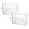 thumbnail image 1 of Clearance Rack under $20 Clear Acrylic Display Case 3 Tier Display Shelf With 2 Movable Plates Stackable Showcase With Door For Action Figures, 1 of 3