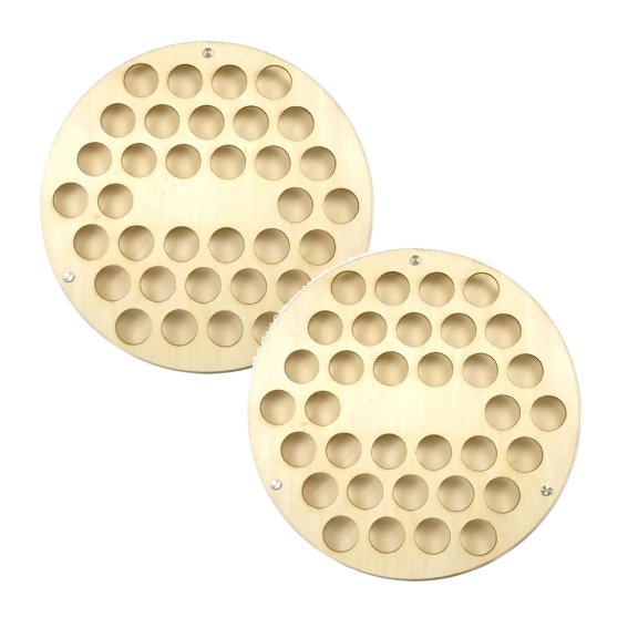 Clearance Rack under $20 Creative 34 Hole Circular Stand Display Stand Wooden Decoration