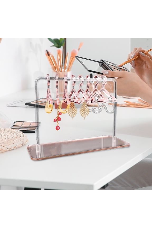 Clearance Rack under $5 Hanging Personalized Earring Holder Acrylic Hanger Type Stud Earring Storage Display Rack Jewelry Rack