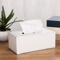 thumbnail image 1 of Clearance Rack under $5,Leather Tissue Box Minimalist Home Hotel Car Mounted Leather Paper Suction Paper Box, 1 of 7