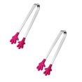 thumbnail image 1 of Clearance Rack under $6 Steel Tongs Tongs Kitchen With Hand Shaped Silicone Mini Head Stainless Kitchen，Dining & Bar, 1 of 2
