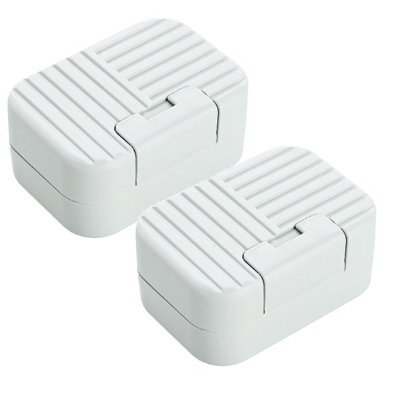 Clearance Rack under $7 Portable Travel Soap Box Holder Plastic Soap Case Dish Container With Leachate Sponge For Bathroom Outdoor Hiking Camping Gym
