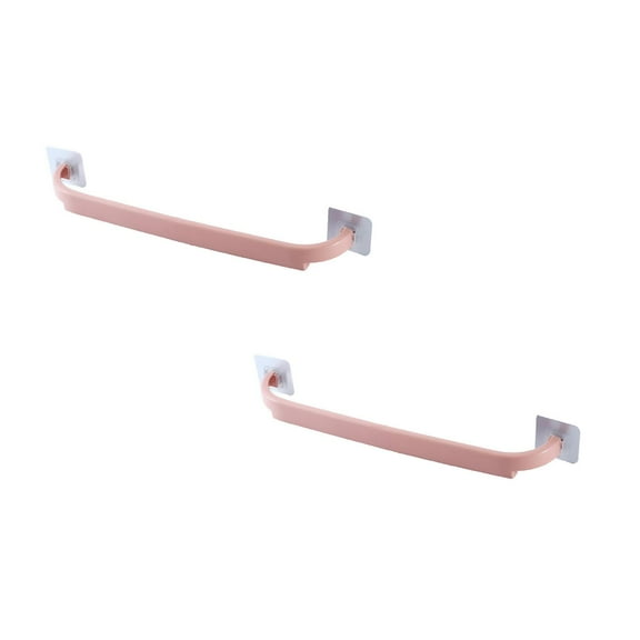Clearance Rack under $7 Self Adhesive Towel Rod Towel Bar Stick On Wall Bath Towel Holder Rail Rack Kitchen Bathroom
