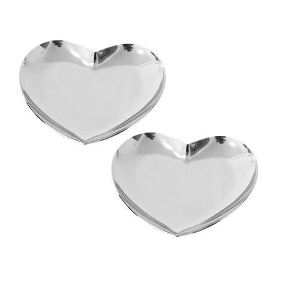 Clearance Rack under $7 Stainless Steel Decorative Tray Jewelry Dish Cosmetics Organizer Bathroom Clutter Serving Platter Small Storage Tray Oval