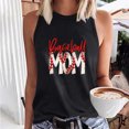 thumbnail image 1 of Rciityk Baseball Crew-Neck Tank Tops for Women Casual Sleeveless Tee Shirt Letter Print Summer Tops, 1 of 4