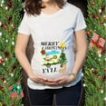 thumbnail image 1 of Rciityk Maternity Shirts Summer Casual Crew Neck Basics Pregnancy Tops Summer Short Sleeve Print Maternity Clothes, 1 of 5
