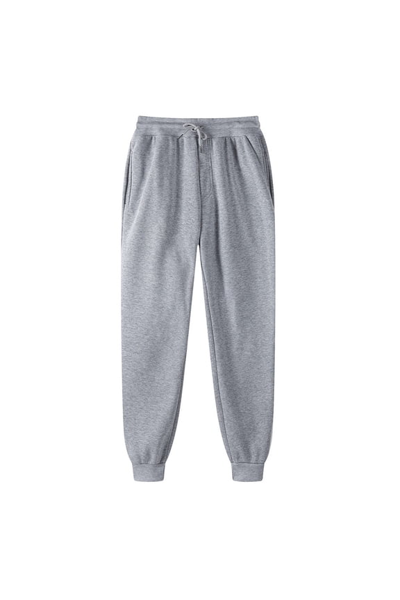 Men's Active Fleece Sweat Pants Casual Sweatpants Basic Solid Winter Warm Hip-hop Athletic Sweatpants with Pockets