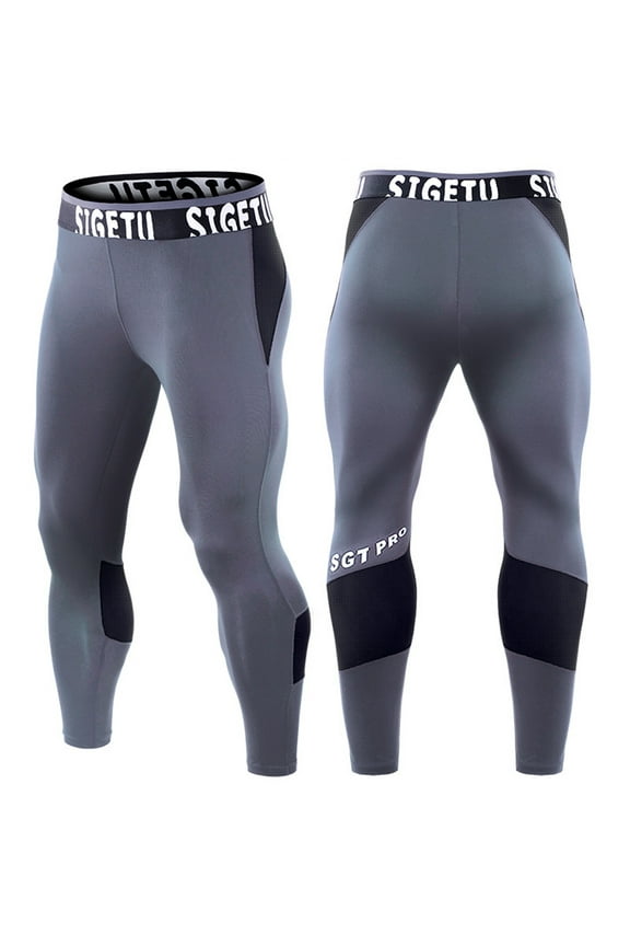 Men's Compression Pants Yoga Leggings Gym Jogger Pants Cool Dry Sports Pants Workout Running Tights Pants