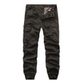 thumbnail image 1 of Clearance Rciityk Men's Joggers Pants Casual Baggy Elastic Waist Cargo Sweatpants with Multi-Pocket Regular Solid Work Pants - Fall Savings Clearance, 1 of 8