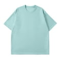 thumbnail image 1 of Rciityk Men's Short Sleeve T Shirts Waffles Tee Shirt Fashion Casual Loose Crew Neck T-Shirts Classic Basic Solid Pullover Tees, 1 of 3