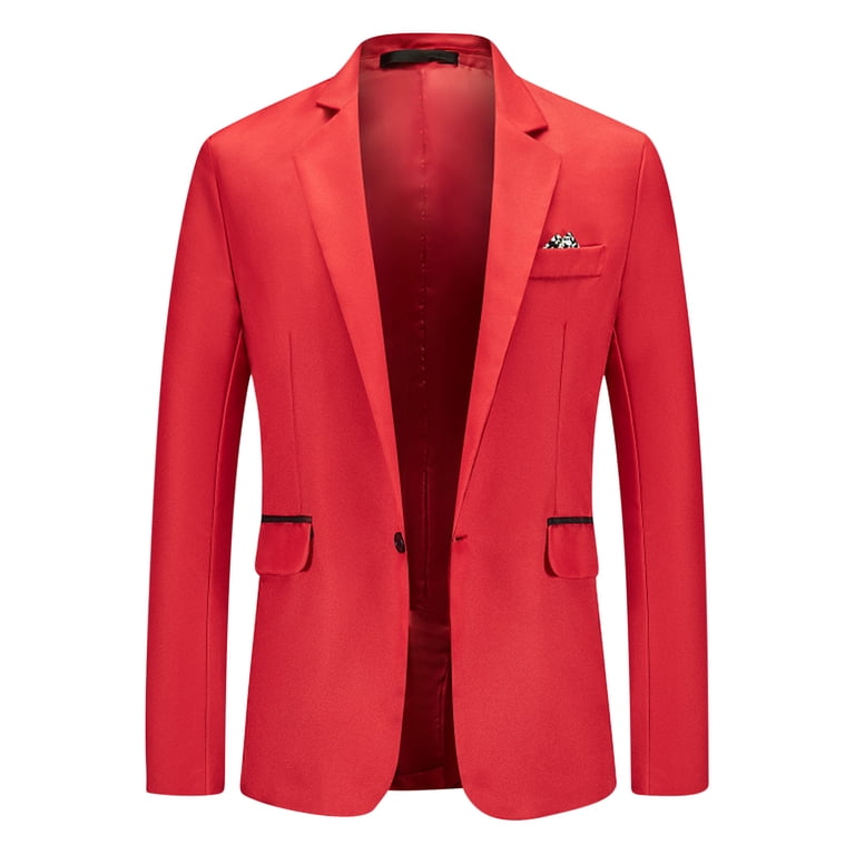 red dress jacket Mens men Blazer suit coat Edwards 36 XL 54 56 58 short NEW 46 Chest ) What Jacket to Put over