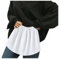 thumbnail image 1 of Rciityk Shirt Extender for Women Adjustable Layering Fake Tops Mini Skirt Half-Length Hemline Slip with Buttons, 1 of 7