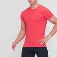 thumbnail image 1 of Rciityk T Shirts for Man Casual Round Neck Short Sleeve Workout Shirts Solid Color Summer Quickly Dry Running Gym Tee Tops, 1 of 8