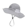 thumbnail image 1 of Rciityk Toddler Baby Girls Boys Sun Hat Summer UPF 50+ Protection Caps Wide Outdoors Beach Sun Visor Hat with Chin-Strap, 1 of 1