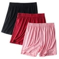 thumbnail image 1 of Rciityk Women's Summer Pajama Shorts 3pc Casual Loose Solid Soft Sleep Shorts Modals Thin 5 Quarter Athletic Shorts, 1 of 2