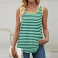 thumbnail image 1 of Rciityk Womens Summer Tank Tops Flowy Striped Print Sleeveless Shirts Casual Loose Fits Tunic Blouses Plus Size, 1 of 8