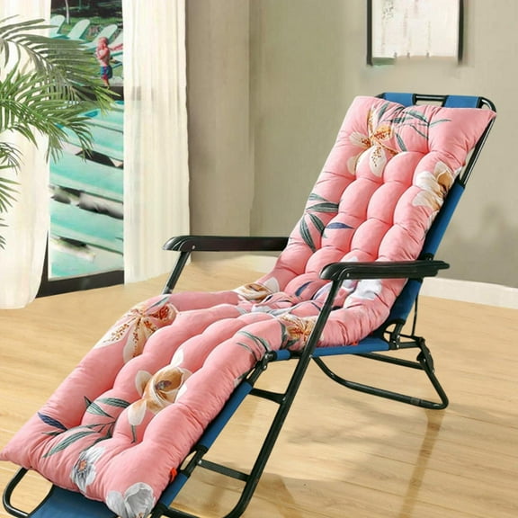 Clearance! Recliner Cushions Outdoor Chaise Lounge Cushion Foldable Patio Lounge Chair Cushion for Garden Lawn Balcony Backyard Poolside Does Not Include Recliners (Size : 48cm*120cm,F)