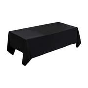 Clearance! Rectangle Tablecloth, Black Table Cloth for Rectangle Table - Heavy Duty Washable Fabric,For Buffet Table, Holiday Party, Dinner & Wedding