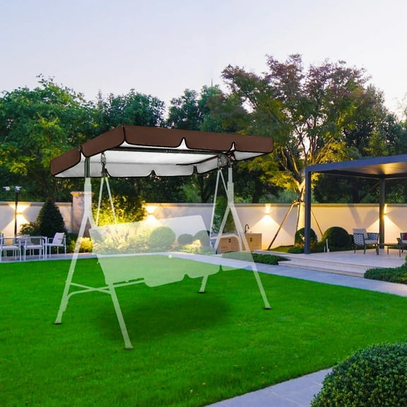 Clearance！Replacement Canopy Only,56"x47" Outdoor Swing Canopy Replacement,Canopy Only Outdoor Patio Swing Canopy Replacement Porch Top Cover for Seat Furniture