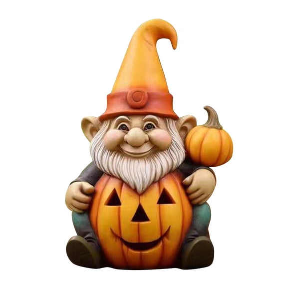 Clearance!Resin Gnome Statue Fall Pumpkin Statue Statuary for Festival Decor Autumn Statue Decorations Holiday Decor Statue Collectible Figurines,Happy Fall Statue (5.7x3.9 Inch)