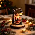 thumbnail image 1 of Clearance! Resin Santa Figurine Christmas Night Light, Christmas Decorations for Home, Vintage Glowing Christmas Decor for Desktop Shelf, 1 of 7