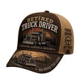thumbnail image 1 of Clearance! Retired Truck Driver Hat for Men, Funny Adjustable Mesh Back Breathable Baseball Hat Gifts for Retired Truckers & Dad (1PC), 1 of 6
