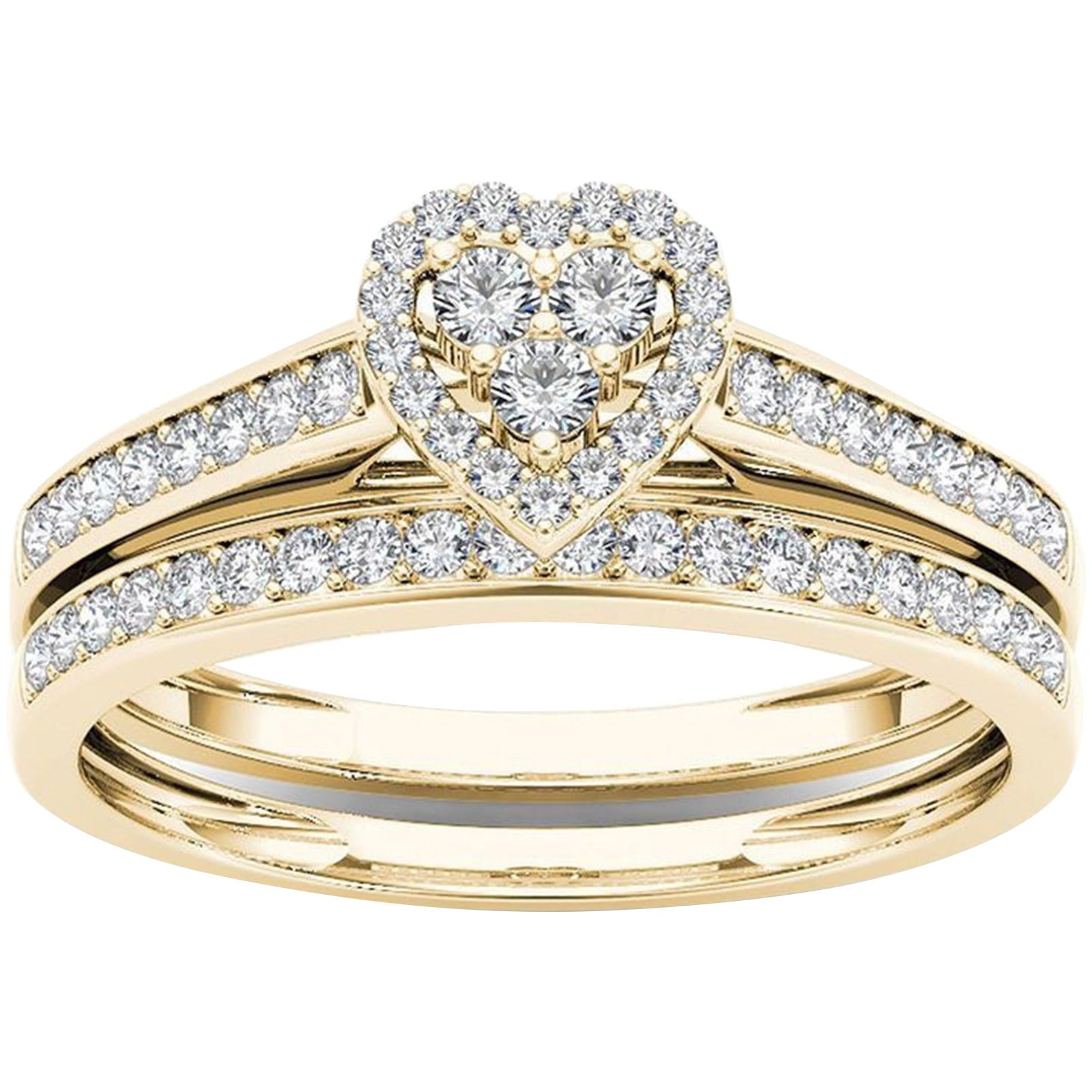 Clearance Rings for Women Teen Girls Engagement Rings 14K Rose Gold
