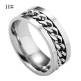 thumbnail image 1 of Clearance Rings for Women Men's Titanium Steel Chain Rotation Ring Cross Border Jewelry Ring, 1 of 1