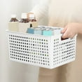 thumbnail image 1 of Rkxzt Plastic Storage Tray Basket A4 Paper Organizer Classroom Office Seminary File Holder White, 1 of 6