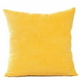 thumbnail image 1 of Clearance Rkxzt Throw Pillow Covers, Soft Velvet Corduroy Striped Square Throw Pillows Cushion Cover for Couch Summer Decoration, 18 x 18 inch, Yellow, 1 of 2