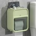 thumbnail image 1 of Clearance! Roll Toilet Paper Holder Bathroom Holder With Storage Wall Mounted Adhesive Tissue Storage Box With Shelf for Bathroom Wall Mounted Toilet Paper Holder With Storage | & Mu, 1 of 9