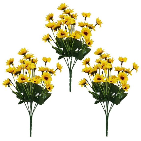 Clearance!Room Decor,Fake Flowers,Heads Artificial Sunflower Bouquet,Silk Sunflower Wedding Flower,Home Decoration Wedding Decor,Home Deocr,Clearance Items
