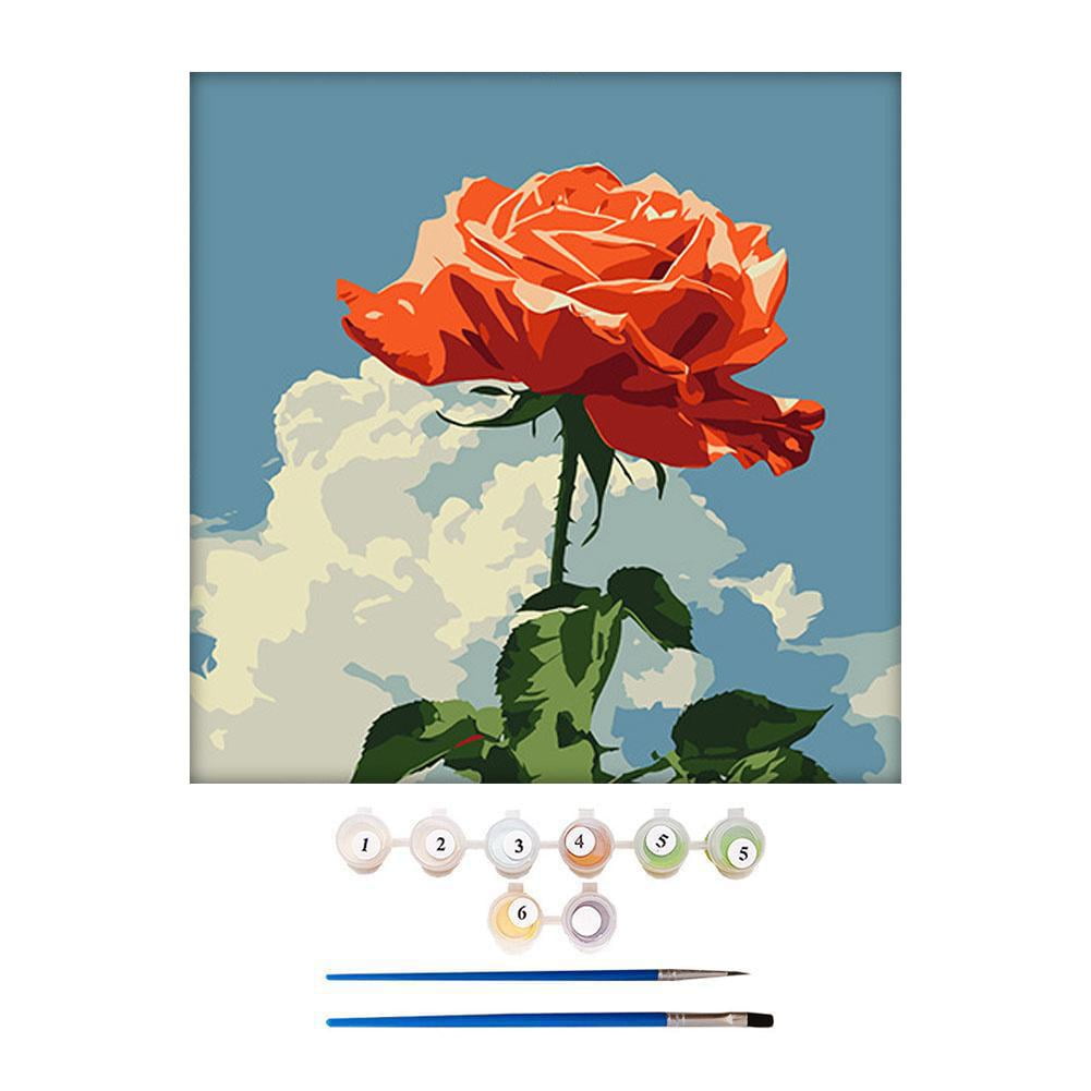 Clearance! Rose Digital Oil Painting DIY Filling Handpainted Acrylic