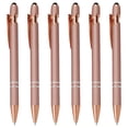 thumbnail image 1 of Rose Gold Push-Button Aluminum Ballpoint Pen (6Pcs), 1 of 5