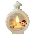 thumbnail image 1 of Hvmvliv Round Christmas Lantern Christmas Led Lanterns Flameless Candle Lanterns Circular Christmas Hanging Lanterns Portable Vintage Christmas Decorations White, 1 of 7