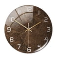 thumbnail image 1 of Clearance! Round Marble Wall Clock Three-dimensional Clock Home Decorations For Living Room, Kitchen, Bedroom And Office, 1 of 6