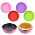 thumbnail image 1 of Clearance! Round Silicone Cake Baking Tray Reusable Non Sticky Cheese Cake Pan Protector Diy Baking Accessories Dessert Cake Cake Kitchen 1*Baking Tray, 1 of 7