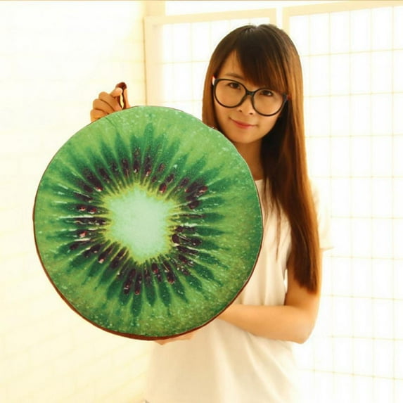 Clearance Round Throw Pillow, 3D Fruit Comfortable Kids Cute Pillow Circle Seating Floor Cushion for Home, Couch, Sofa, Bedroom, Living Room Decor