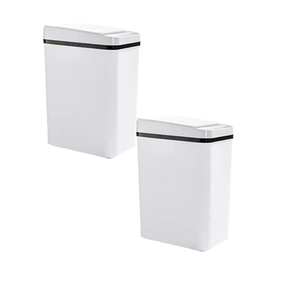 Clearance Rubbish Bags under $20 Bathroom Smart Touchless Trash Can 2.2 Gallon Automatic Motion Sensor Rubbish Can With Lid Electric Narrow Small Garbage For Kitchen Living Room Toilet Bedroom