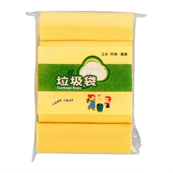 Clearance! Rubbish Trash Bag, Dienrx 5 Roll Garbage Bag with New Materials 5 Roll Household Plastic Bag Color Disposable Garbage Bag