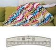 thumbnail image 1 of Clearance Ruler under $5,Unique Wavelengths Wave Quilting Ruler Template Stencil With Low Shank Ruler Foot Non Slip Adhesive Ruler Grips, 1 of 3