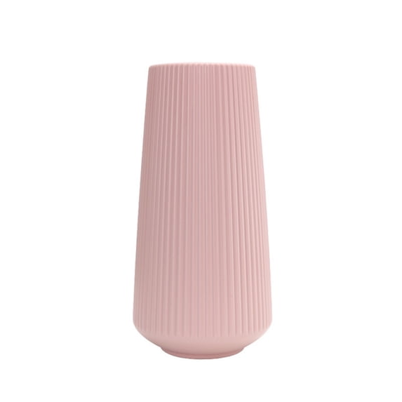 Ruroz Vase 1Pc Plastic Shatterproof Flower Plant Pot Vase Study Room Home Wedding Decor Home Decor Pink Graduation Decorations
