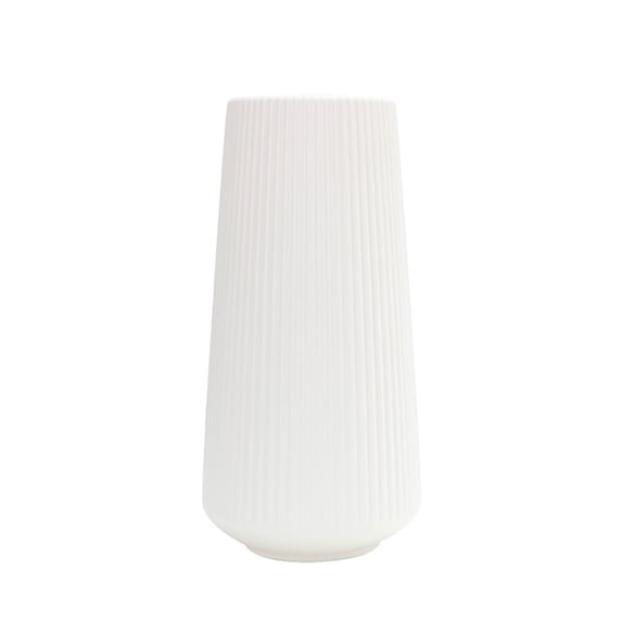 Ruroz Vase 1Pc Plastic Shatterproof Flower Plant Pot Vase Study Room Home Wedding Decor Home Decor White Graduation Decorations